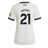 Maglia Calcio Manchester United Antony #21 Terza Divisa Donna 2024-25 Manica Corta